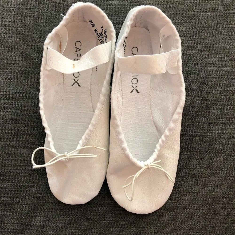 Capezio Kids White Ballet Shoes